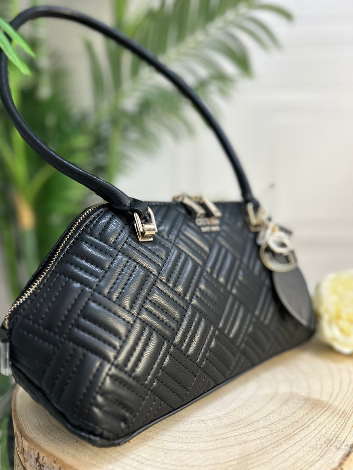 Guess Black Sally Shoulder Satchel Bag