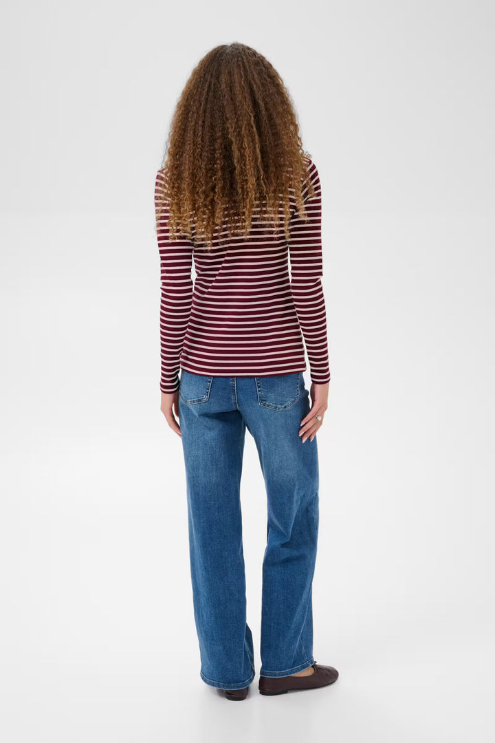 Kaffe Kaliddy Striped T-Shirt | Port