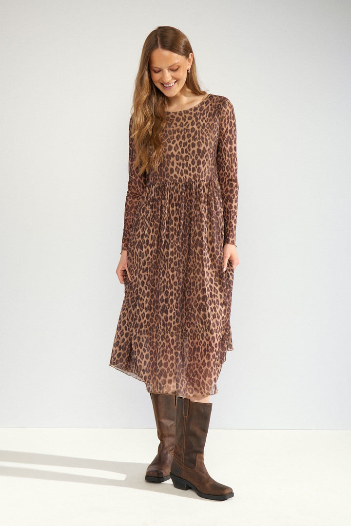 Numph Nufreja Long Dress | Tigers Eye