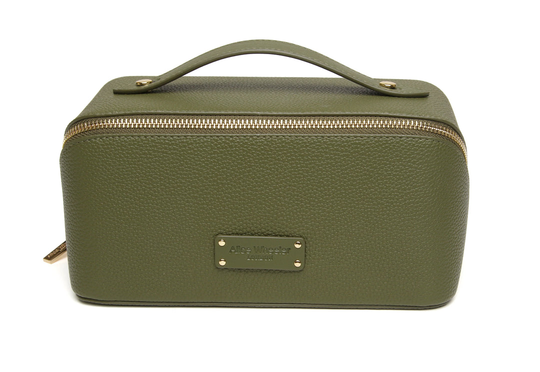 Alice Wheeler Kensington Train Case | Olive