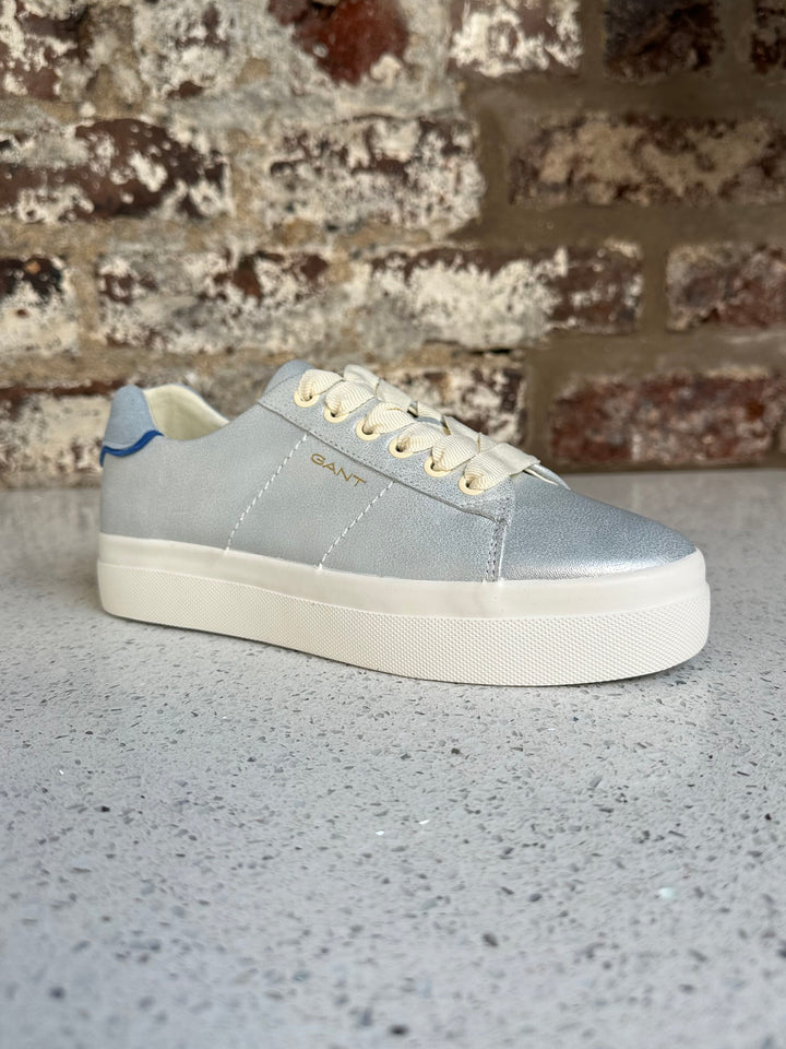 Gant Avona Silver/Blue Leather Sneaker