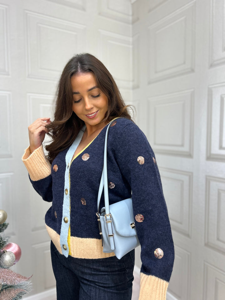 Numph Nuatmy Cardigan Dark Sapphire