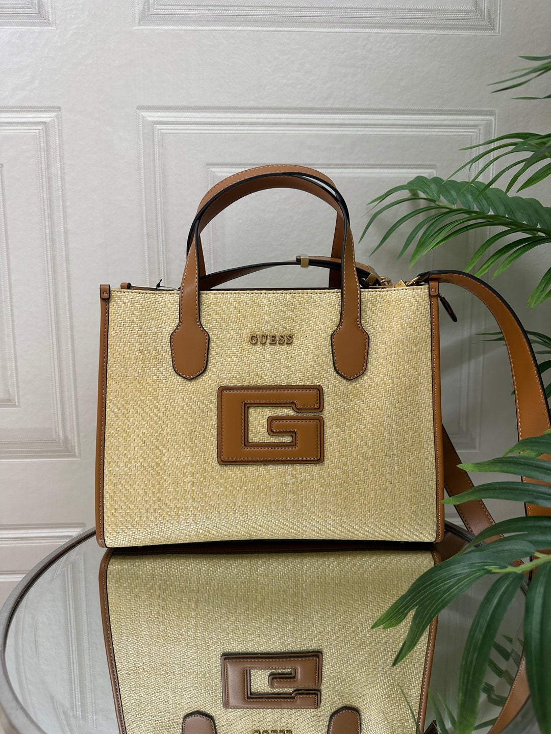 Guess G Status Natura/Cognac Tan Bag