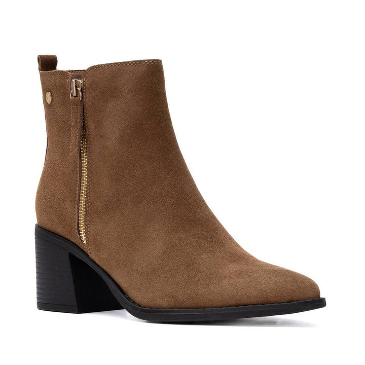 Carmela Botin Camel Suede Boots | 16425704