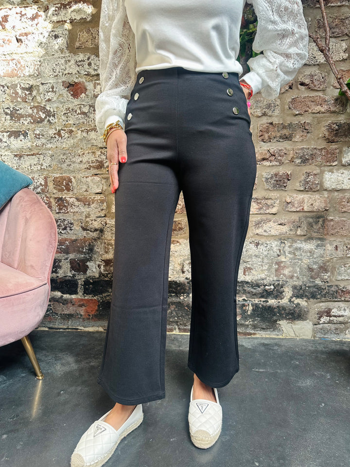 Pinns 584C Black Ponte Culotte