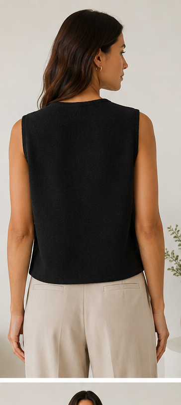 Goa Goa Jiuliette Waist Knit Coat Black