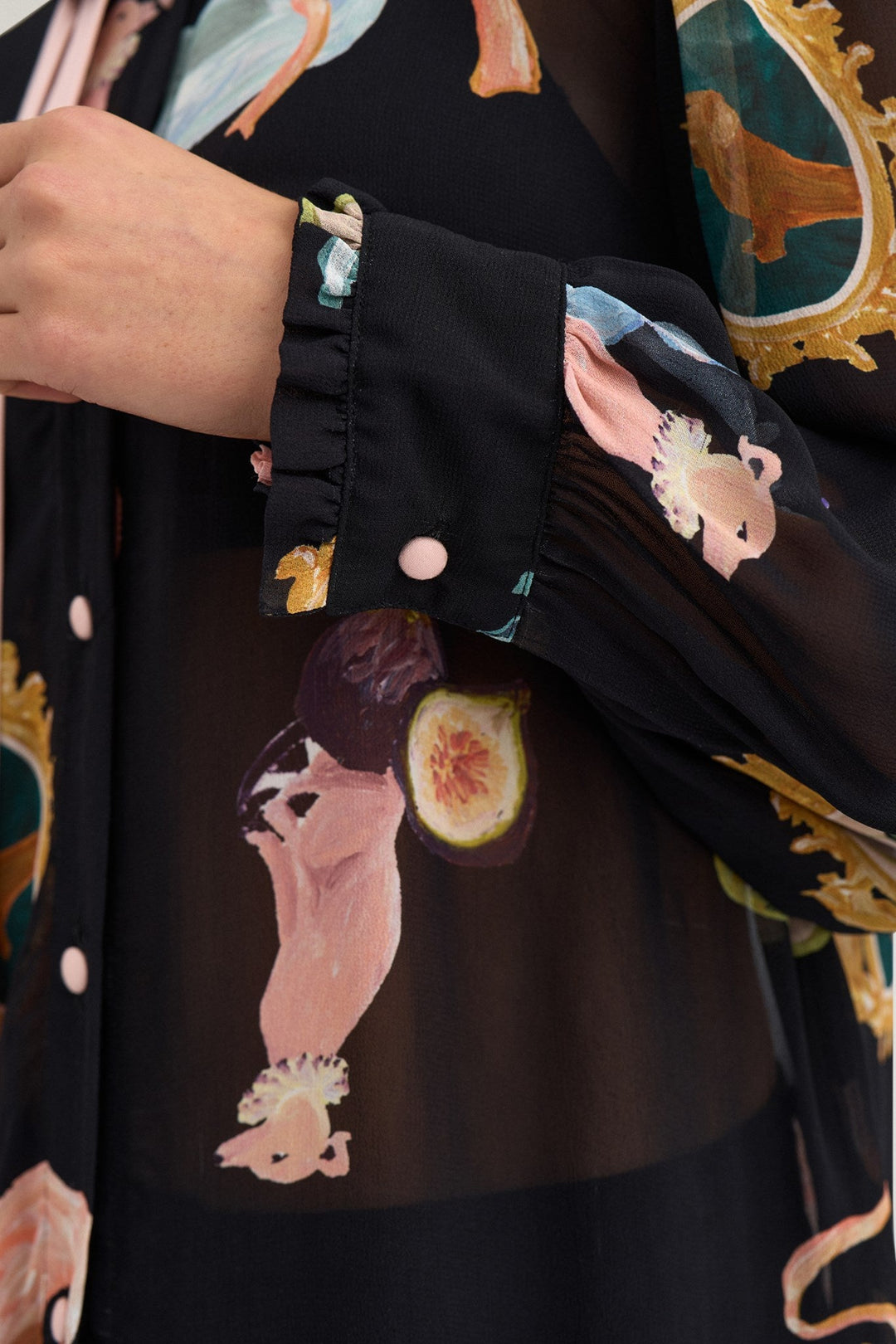 Numph Nuophelia Long Sleeve Shirt | Caviar