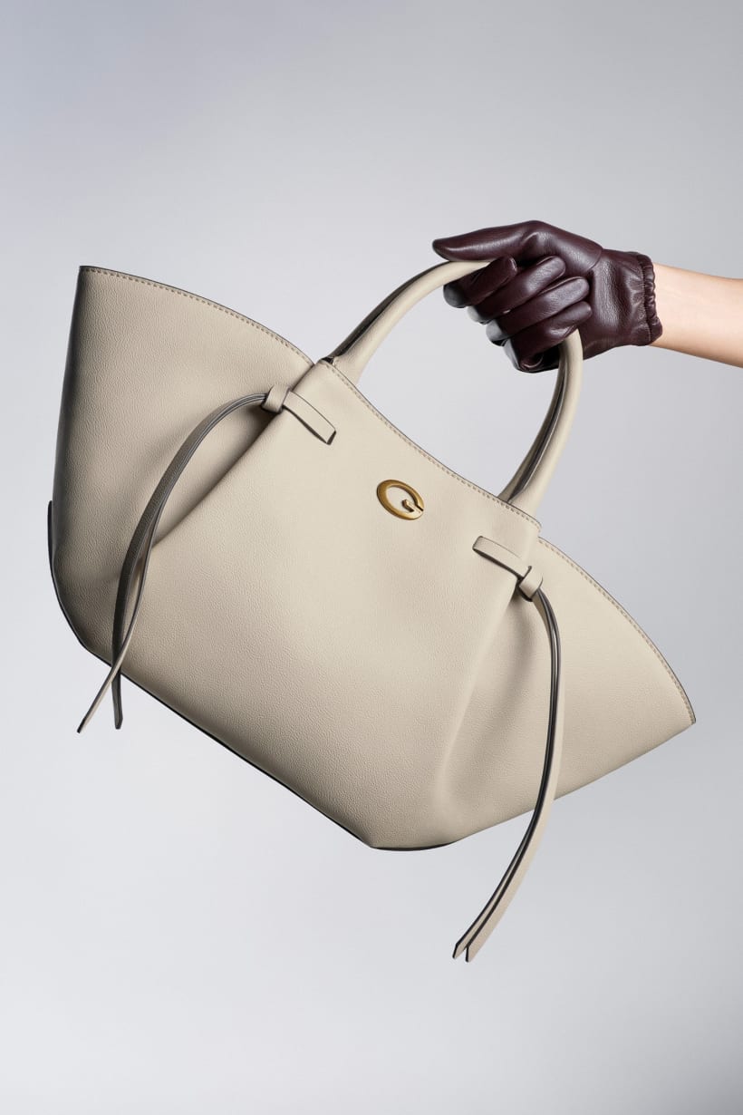 Guess Allegra Bone Faux Leather Handbag