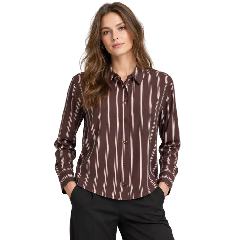 Numph Nujoni Shirt | Chocolate Plum