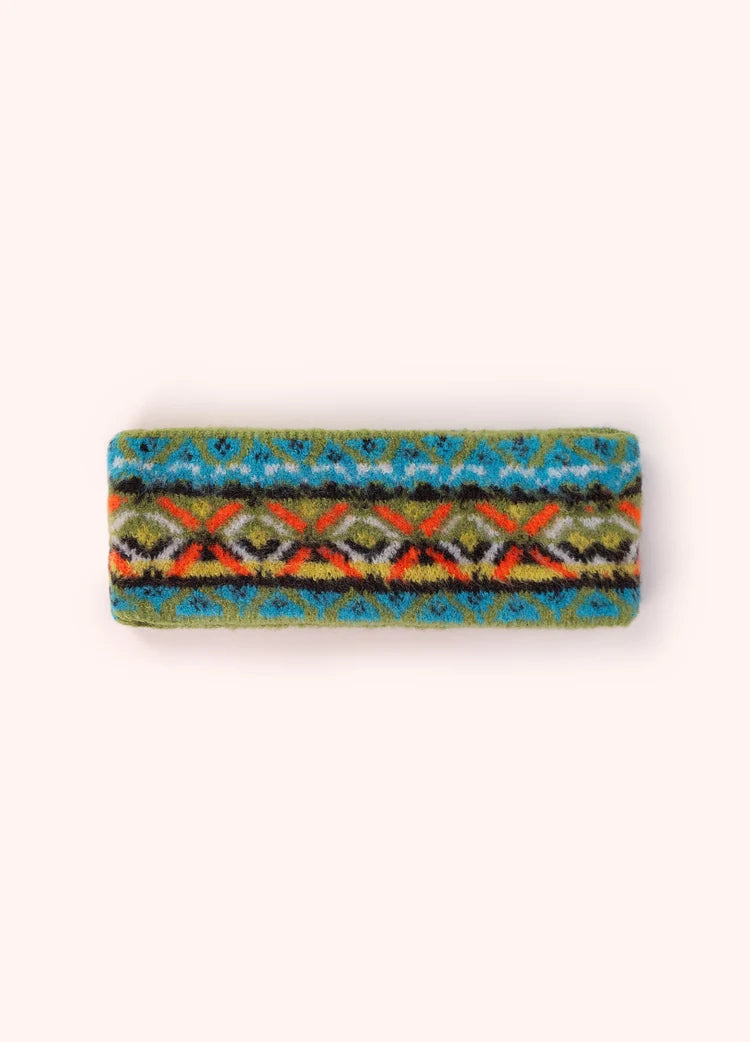Powder Fair Isle Headband | Teal Mix