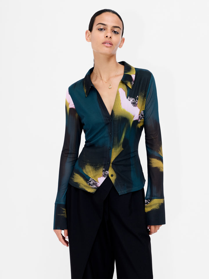 French Connection Kamila Lyra Mesh Top