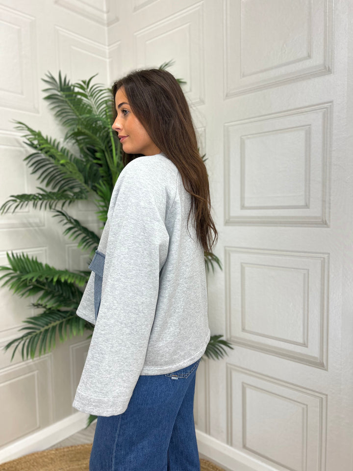 Numph Nuzhelly Sweat Med Grey Mel