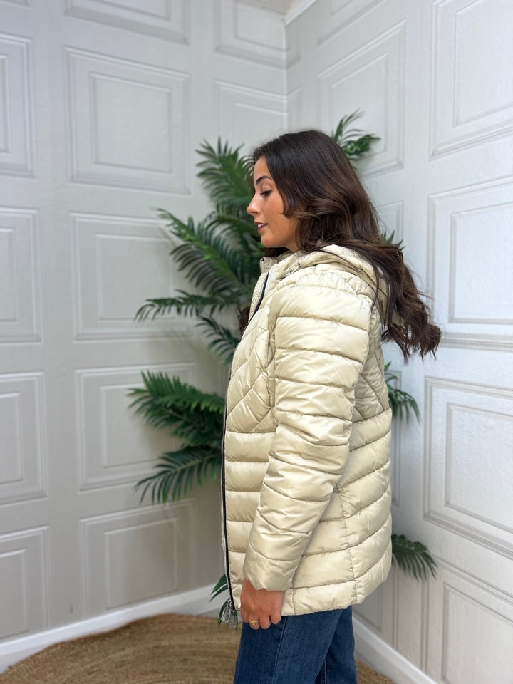 Tiffosi Pennye Beige Puffa Jacket