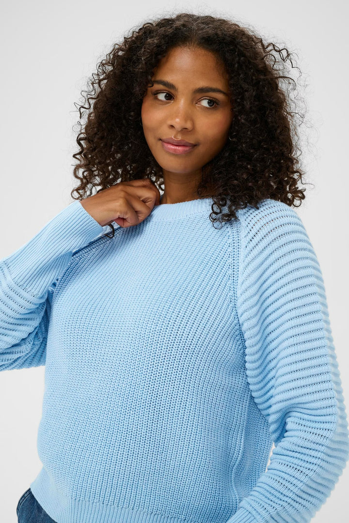 Kaffe KAmone Knit Pullover Powder Blue