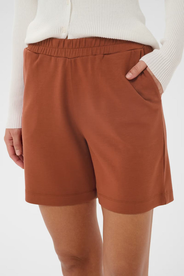 Kaffe Kaannie Shorts | Henna Brown
