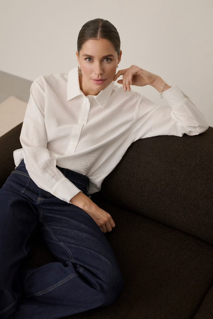 Kaffe Kagilda Shirt | Chalk