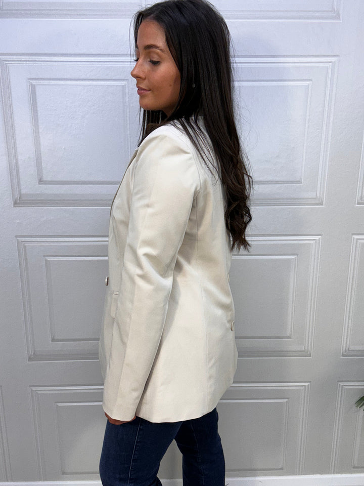 French Connection Oyster Cream Everly Blazer