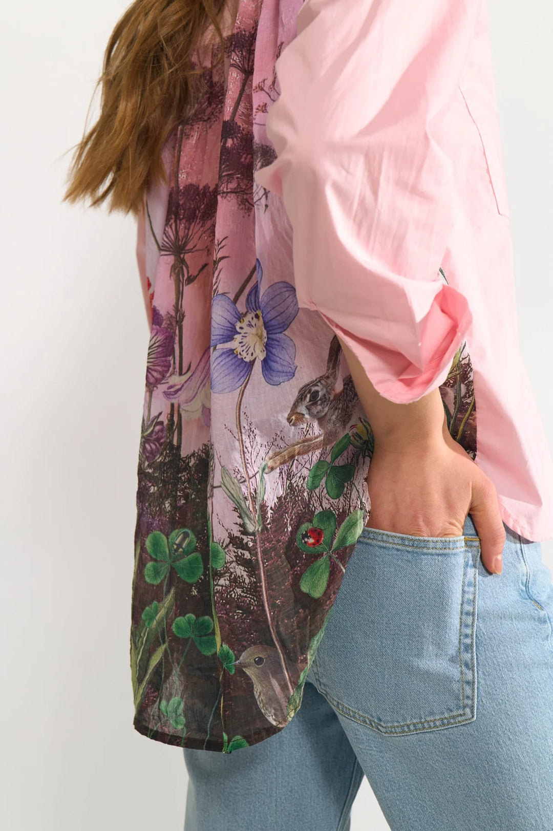 Numph Nuforest Shirt | Pink Lady