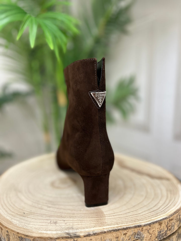 Guess Chocolate Brown Suede Boot