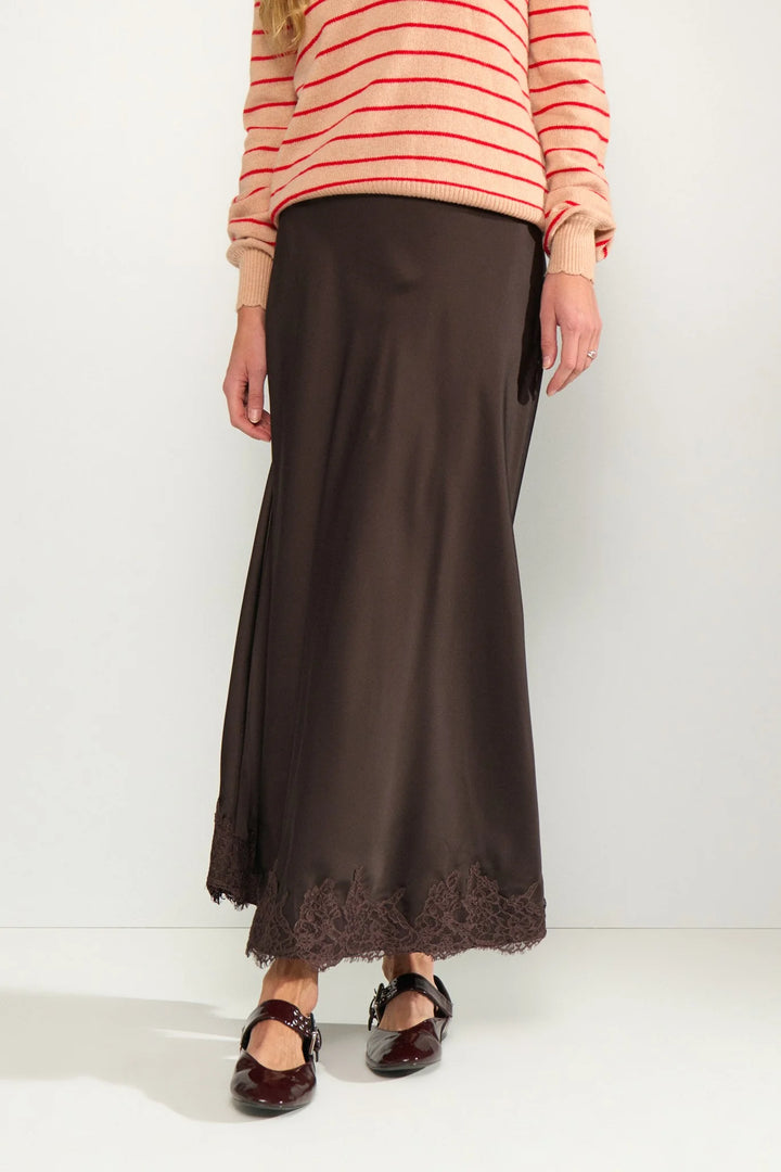Numph Nunadine Skirt | Black Coffee