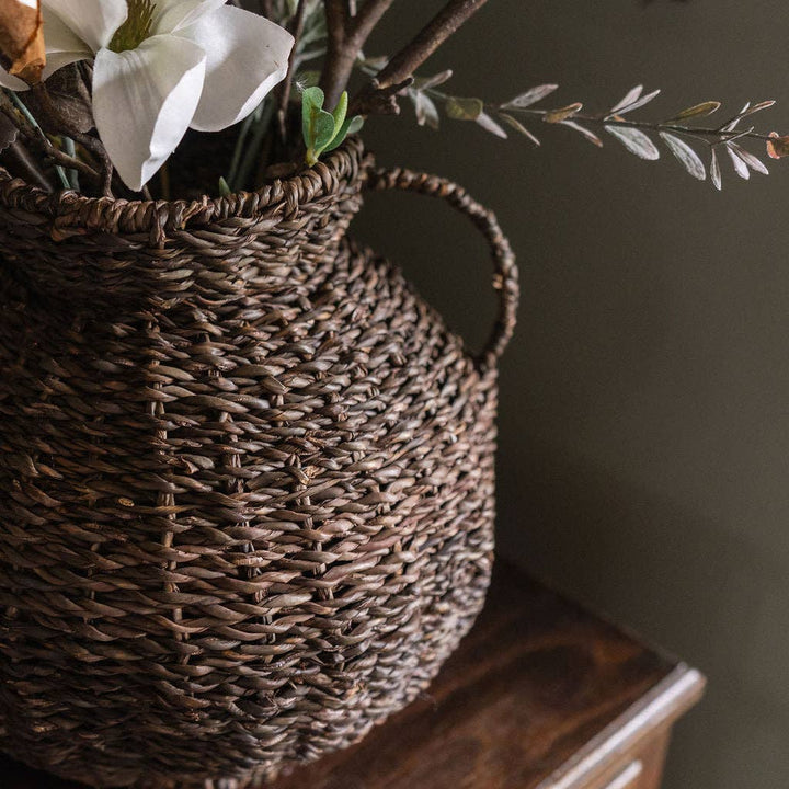 Pabna Wire Framed Seagrass Vase