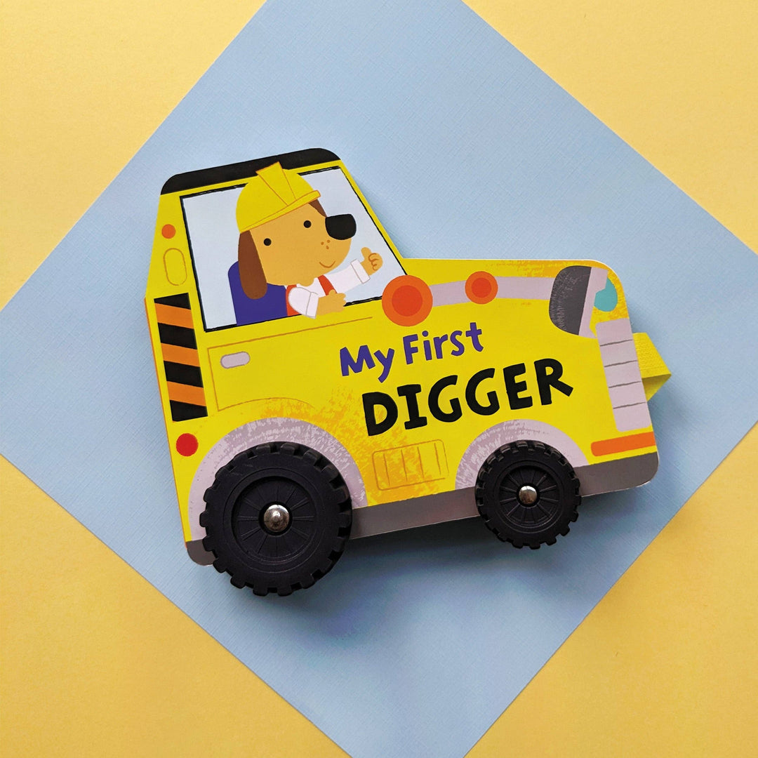 My First Digger – Chunky Wheeled Board Book for Toddlers – Push-Along Animal Story Book – Ages 3+