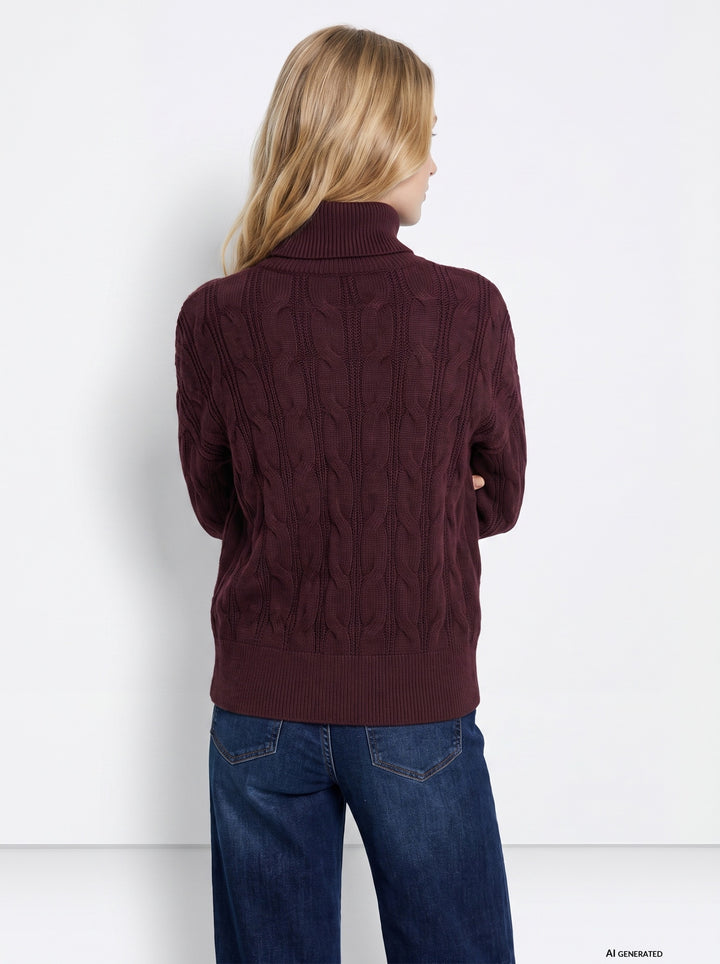 Tiffosi Fixo Brown Chunky Knit Sweater