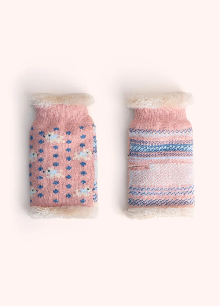 Powder Westie Wrist Warmers | Candy