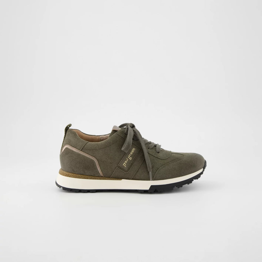 Paul Green Suede Nappa Olive/Earth Runner