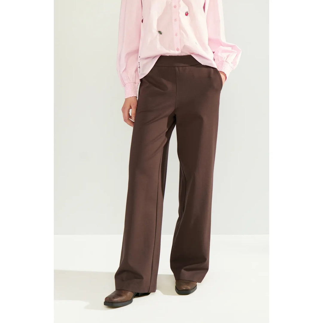 Numph Nuathena Pants | Black Coffee