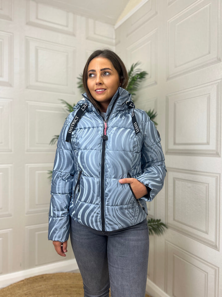 District Alpine Metal Blue Coat