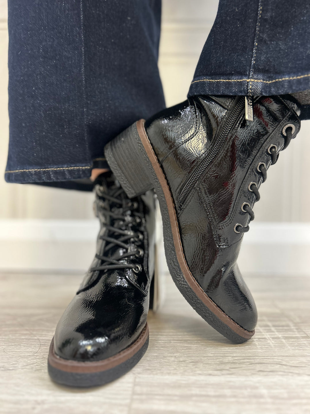 Carmela BN.CH Black Patent Boot (162577)