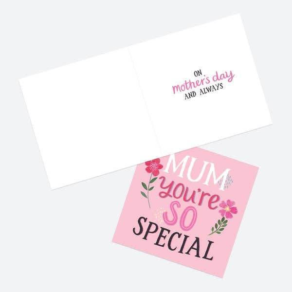 Mother's Day Card - Typography - Mum You're So Special
