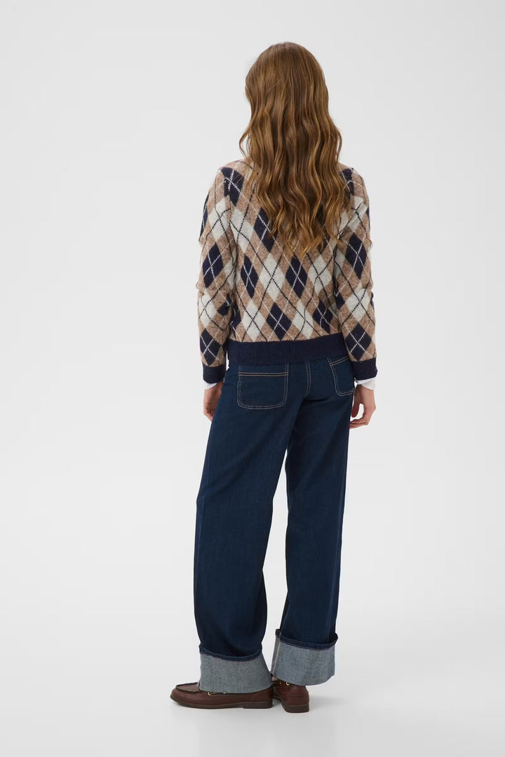 Kaffe Kaharlow Cardigan | Midnight Desert Taupe