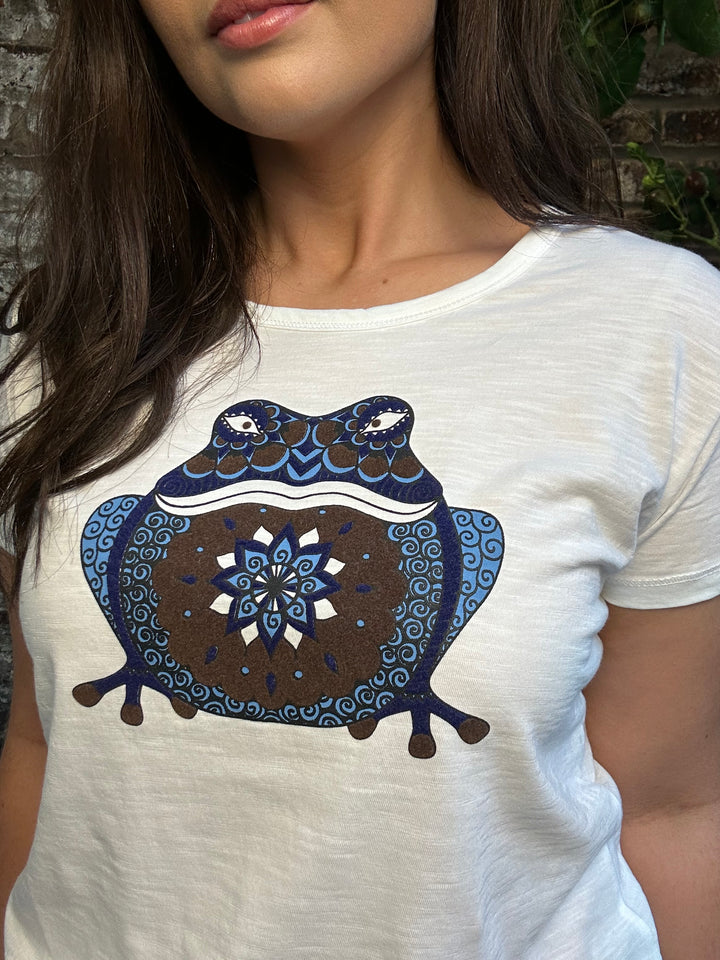 Costa Mani Frog Tee White/Blue Mix
