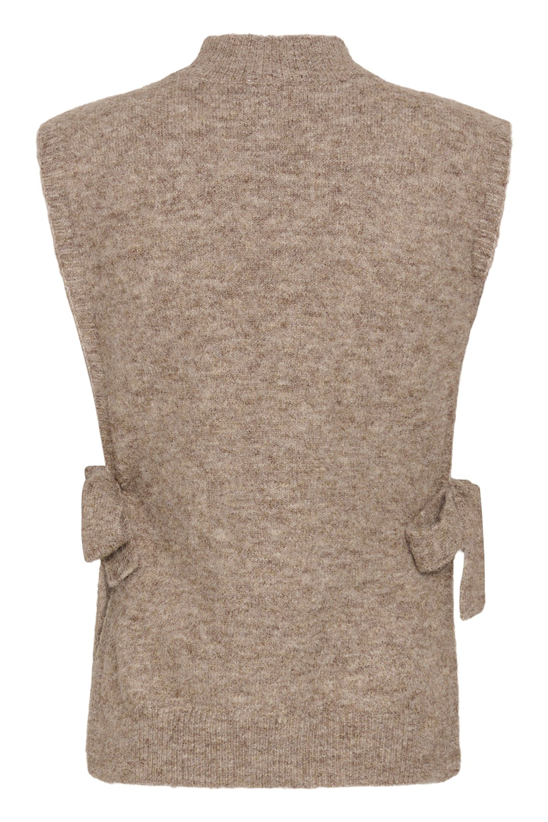 Kaffe Kamartine Knit Vest | Desert Taupe Melange