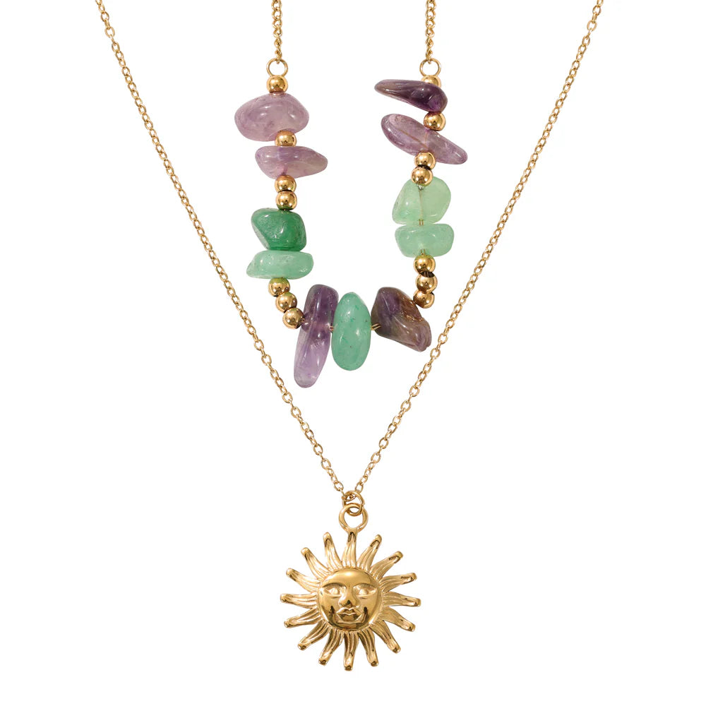 Knight &amp; Day Zuri Semi Precious Stone Necklace