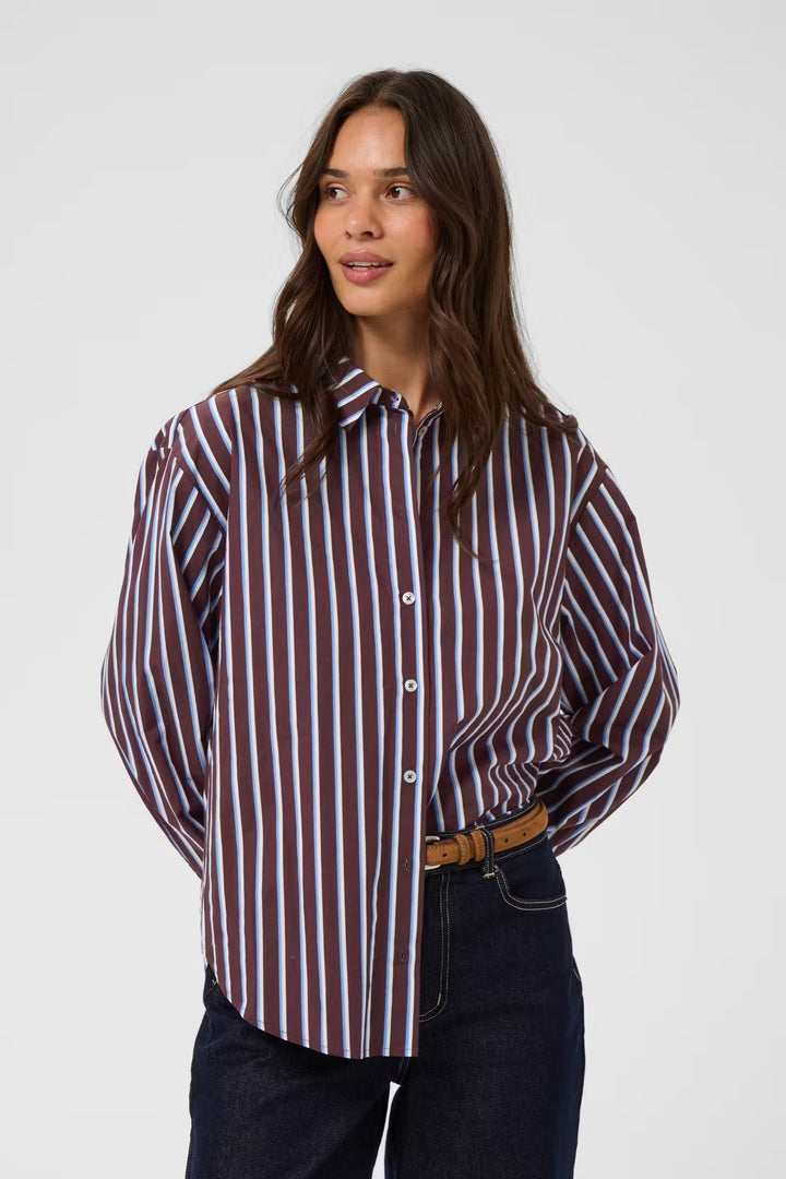 Kaffe Kagavina Shirt | Fudge Chalk Provance