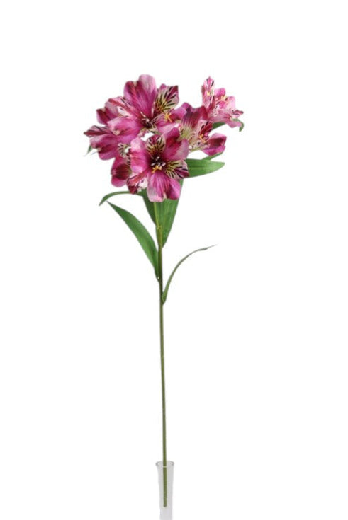 Artificial Alstromeria Spray | Cerise Pink