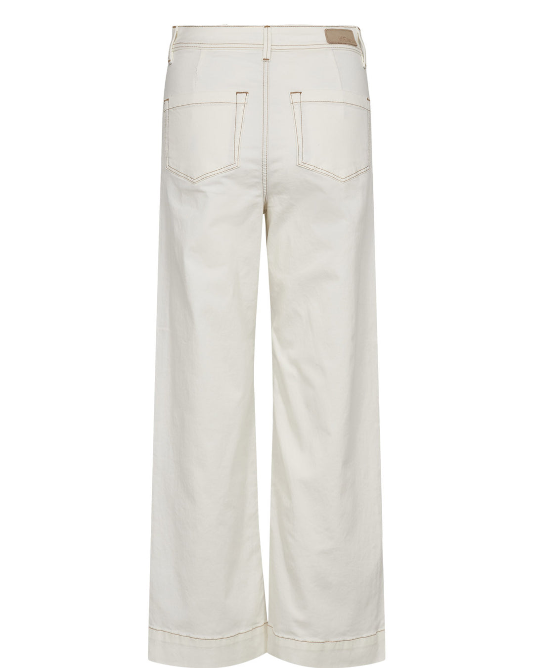 Numph Nuparisan Cloud Dancer Cropped Twill Pants