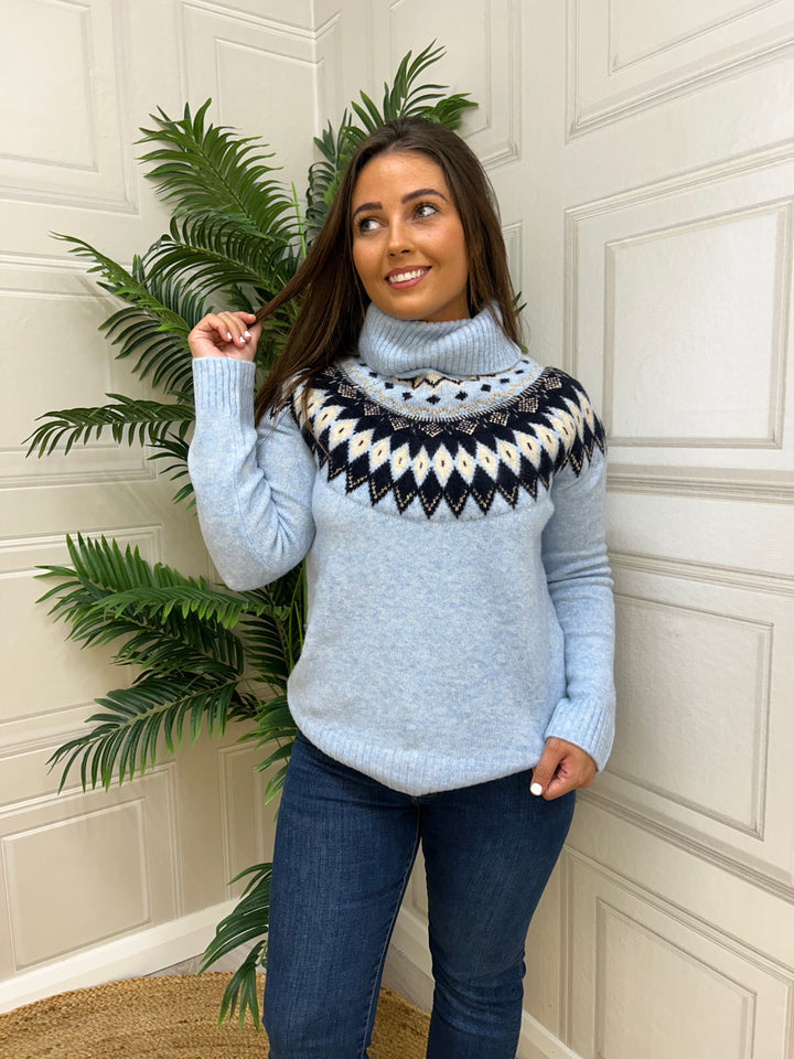 HV Society Nunzia Light Blue Jumper
