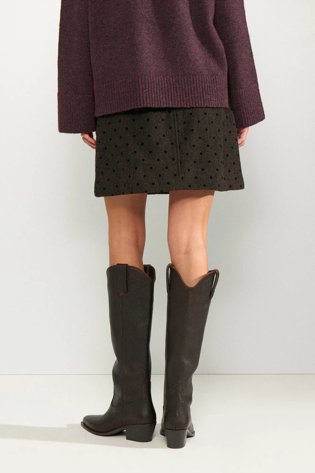 Numph Nuamia Skirt | Black Coffee