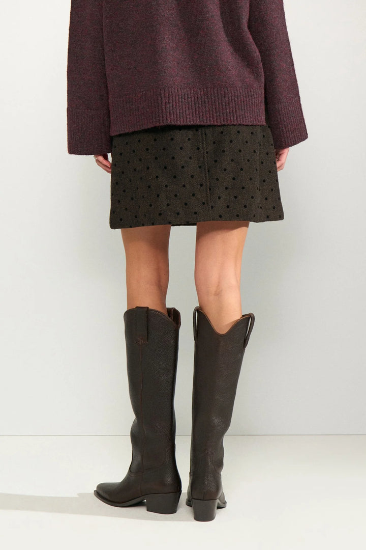 Numph Nuamia Skirt | Black Coffee