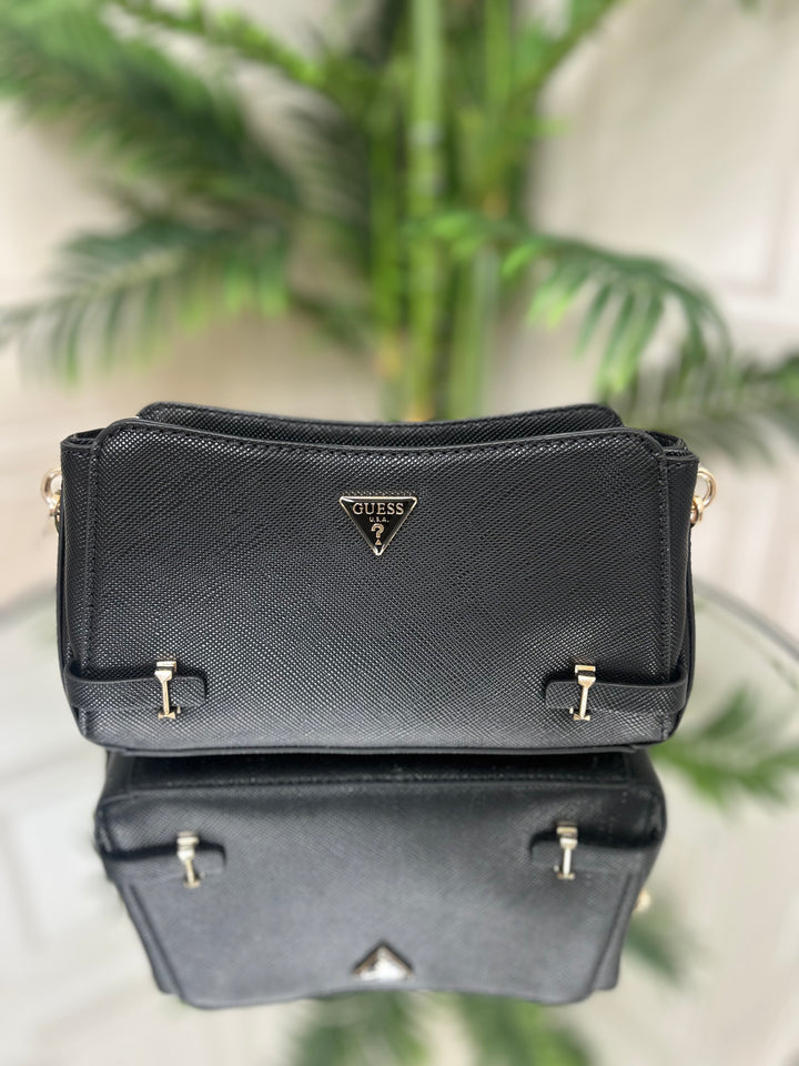 Guess Rosalba Black Mini Crossbody Bag