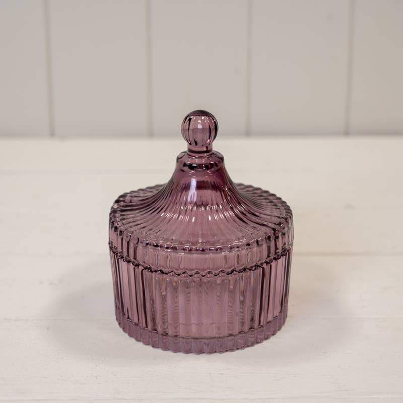 Amethyst Glass Decorative Jar