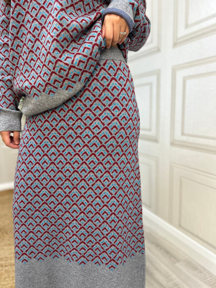 Bariloche Caepionis Grey Knit Skirt