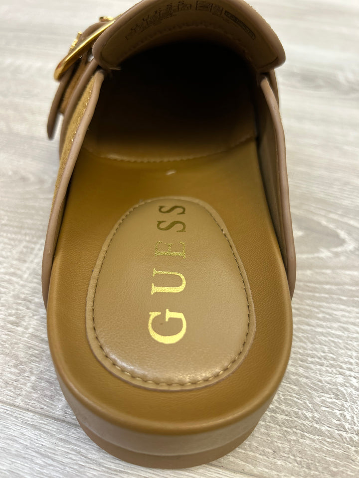 Guess Galavanta Brown Mules