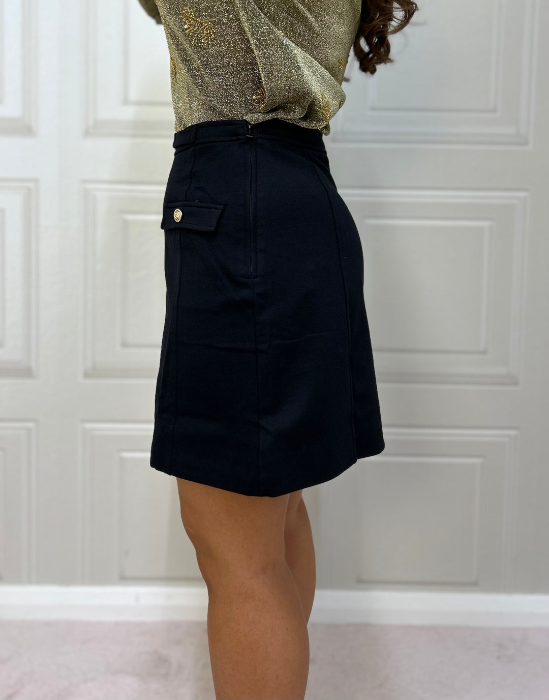 Guess Black A-Line Mini Skirt