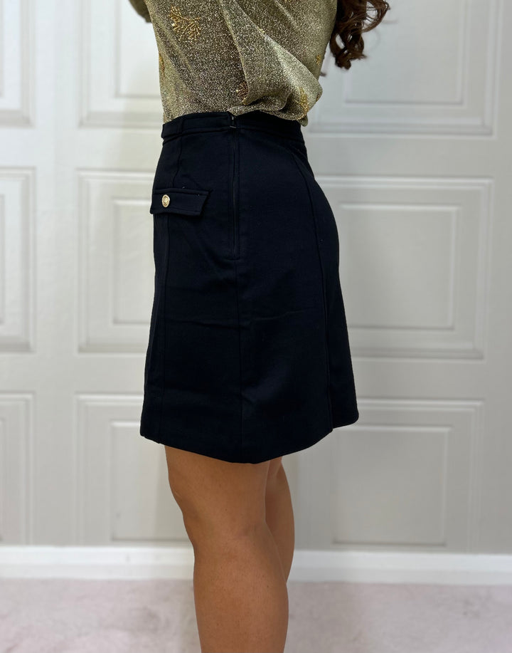 Guess Black A-Line Mini Skirt