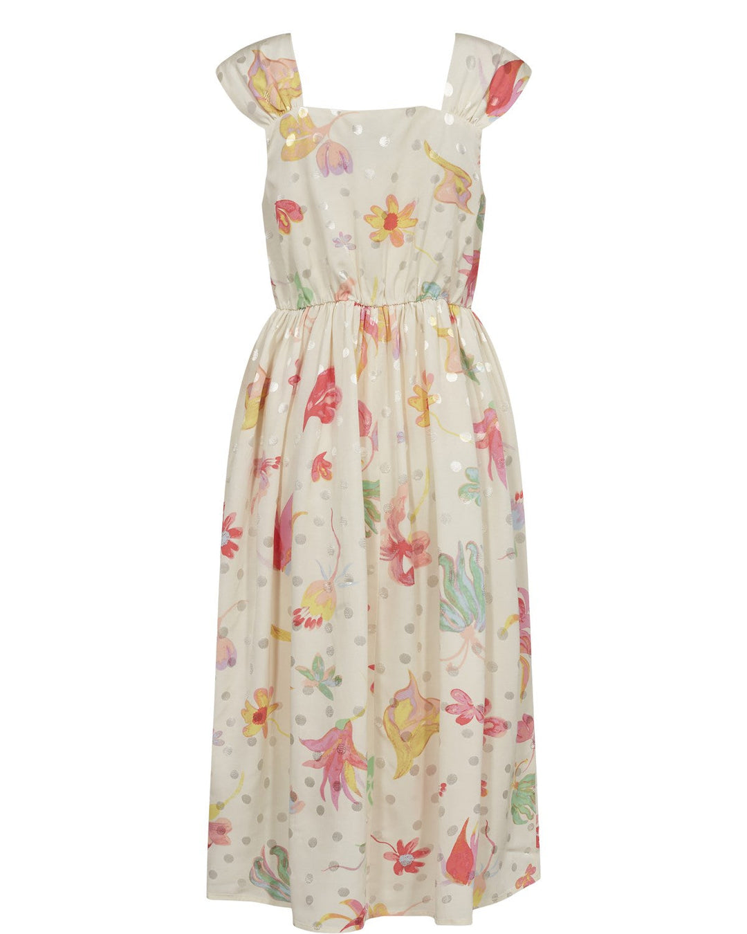 Numph Numoira Pristine Cream Flower Dress